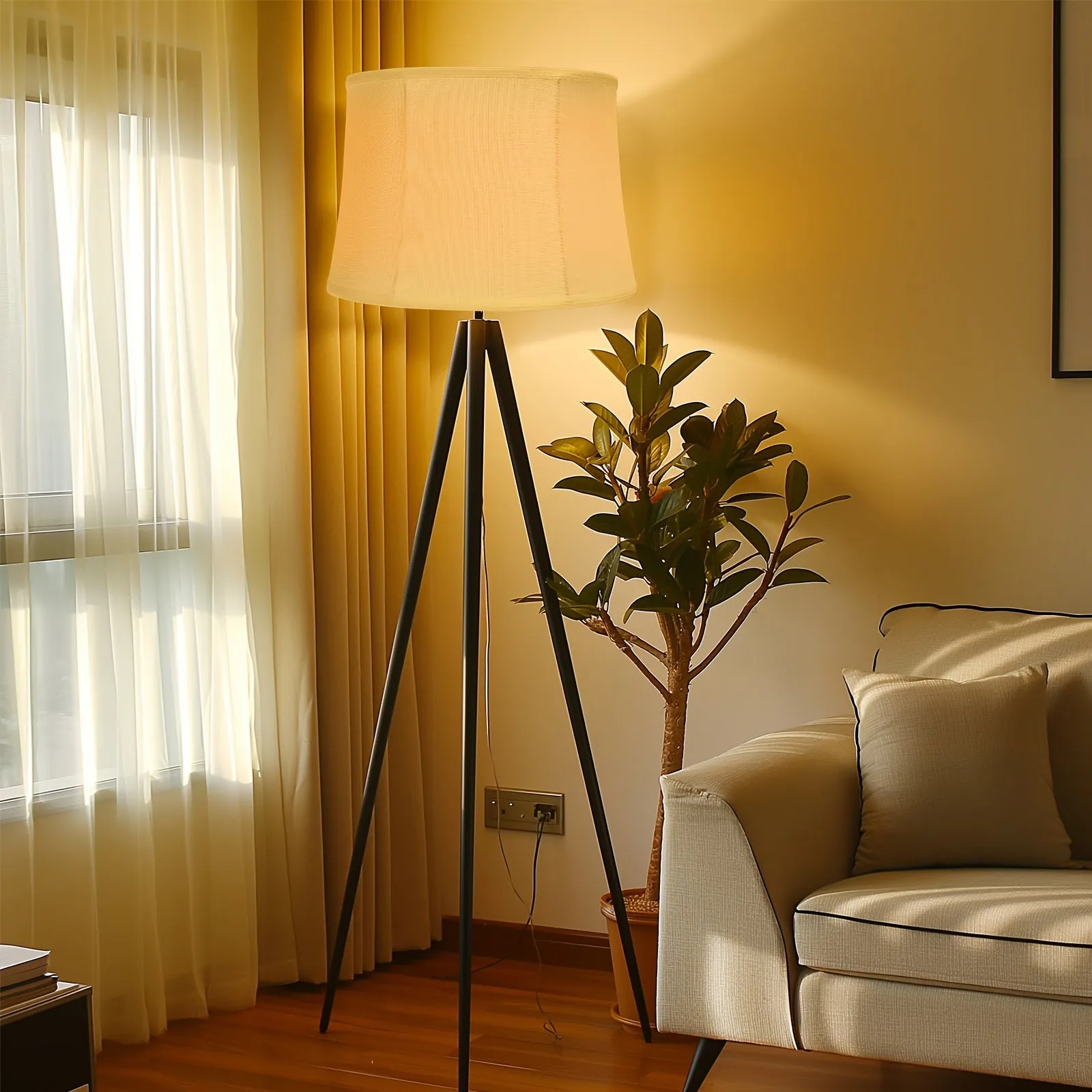 Navy Floor Lamp Shade