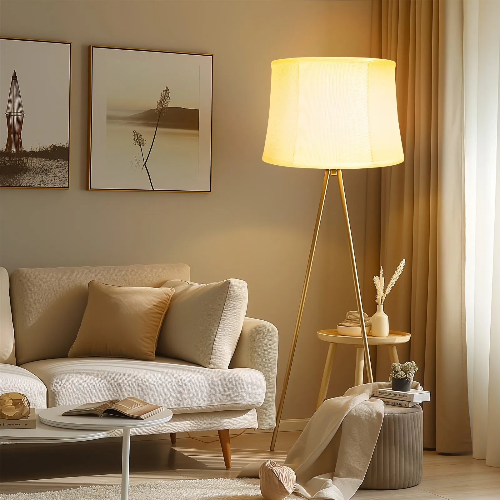 Navy Floor Lamp Shade