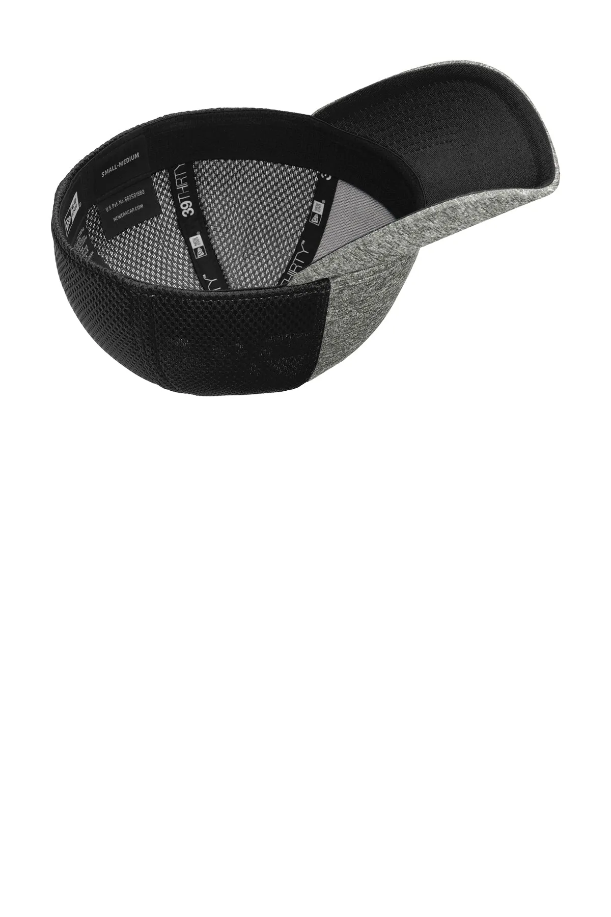 New Era Shadow Stretch Mesh Customized Caps, Black/ Shadow Heather