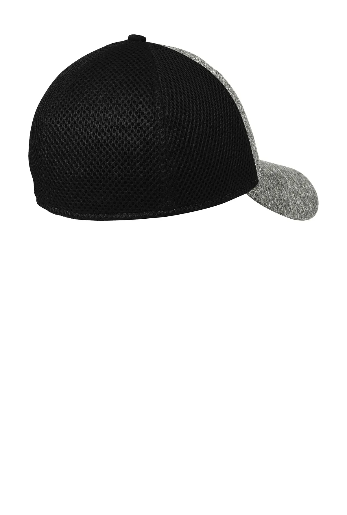 New Era Shadow Stretch Mesh Customized Caps, Black/ Shadow Heather