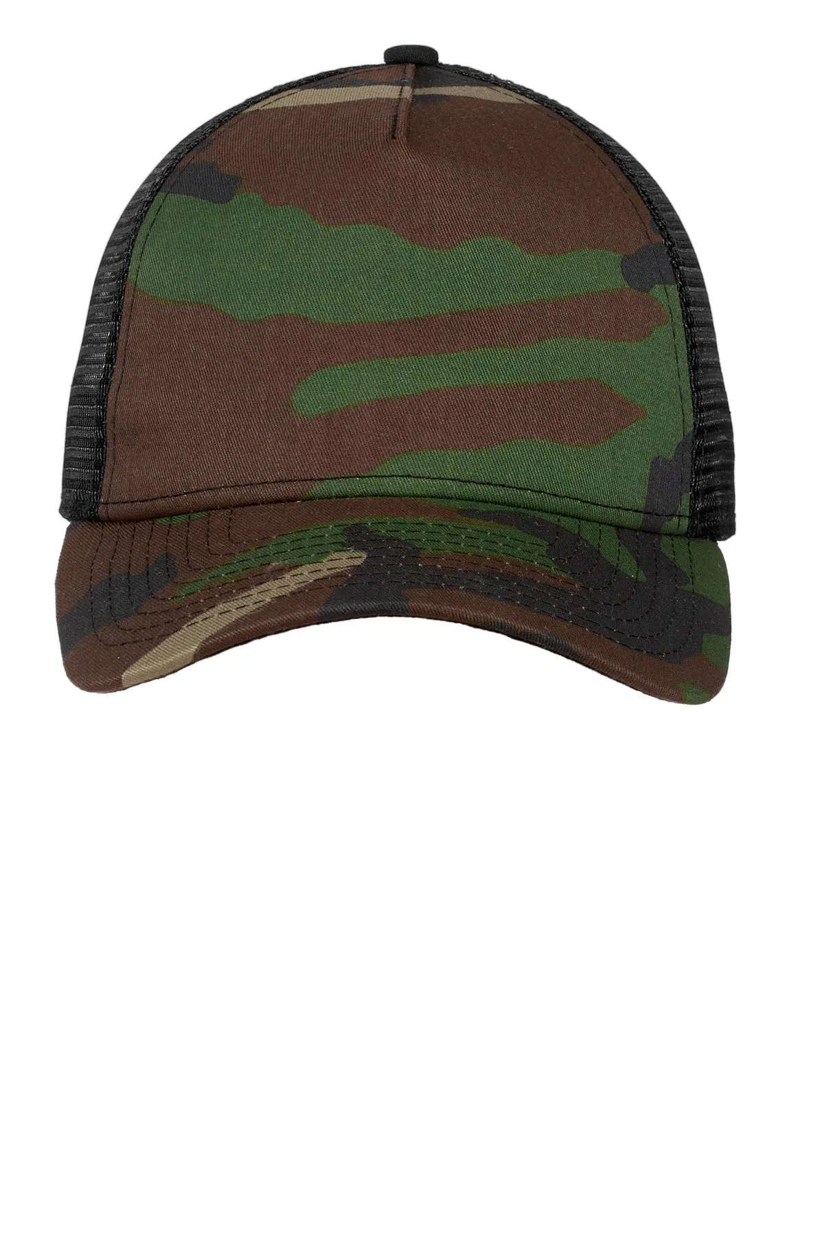 New Era Snapback Trucker Customized Caps, Camo/ Black