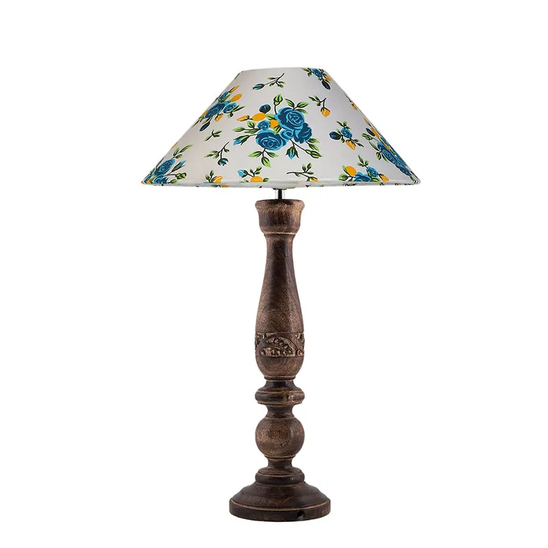 Nihara Blue Fleur Table Lamp