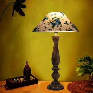 Nihara Blue Fleur Table Lamp