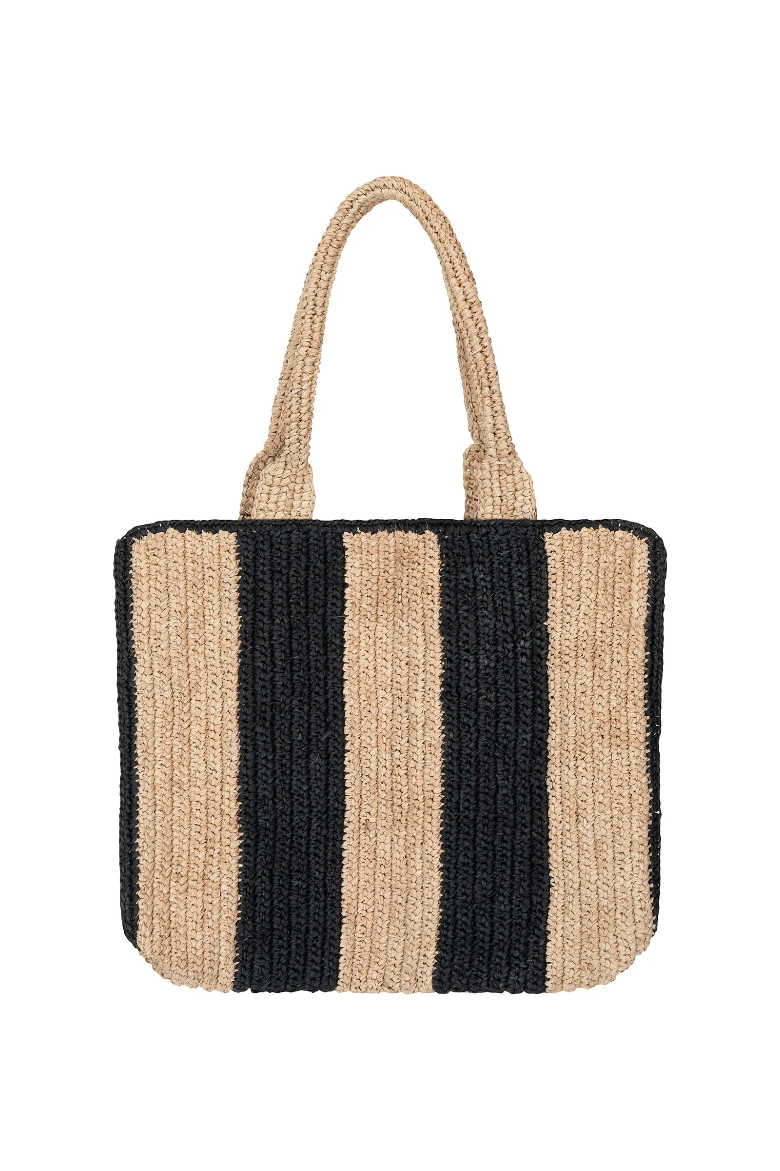 NOMAD RATTAN BAG - NATURAL/BLACK