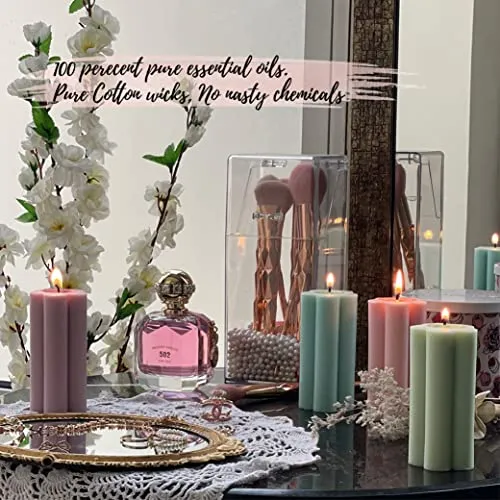 Non Toxic Candles Set of 4 - Scented Candles - Aesthetic Candle - Preppy Candles - Candles for Home Scented