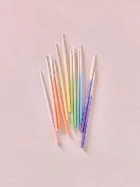 Ombre Pastel Candles (12 pack)