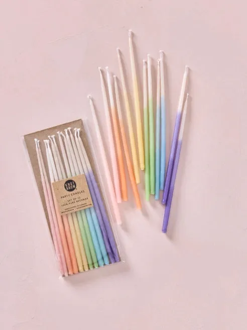 Ombre Pastel Candles (12 pack)