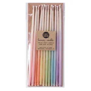 Ombre Pastel Candles (12 pack)