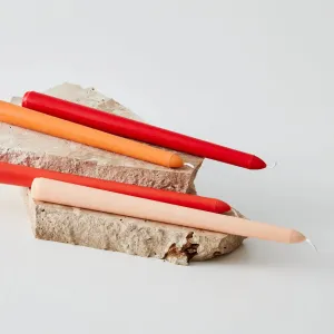 Ombre Taper Candle Set of Four Multi