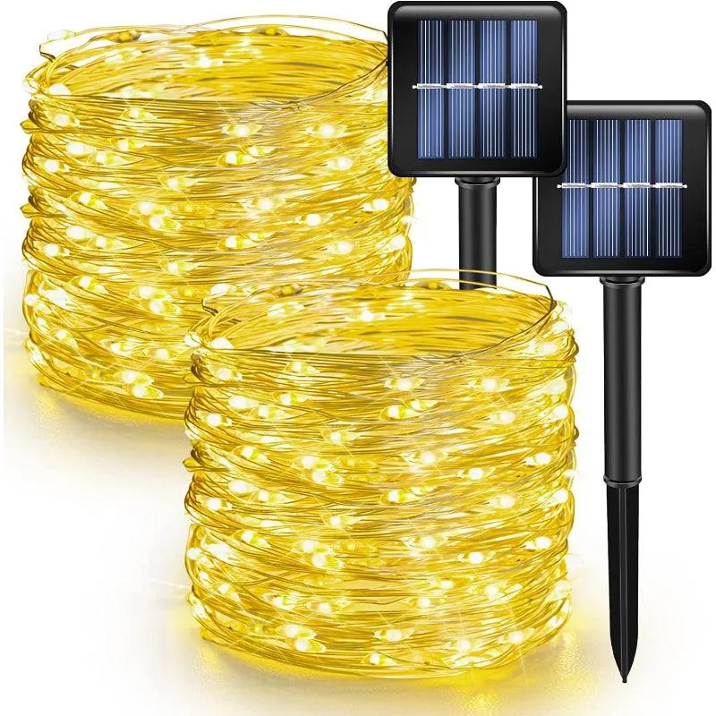 Pack 2 Fairy String Lights – Solar Powered LED Decor