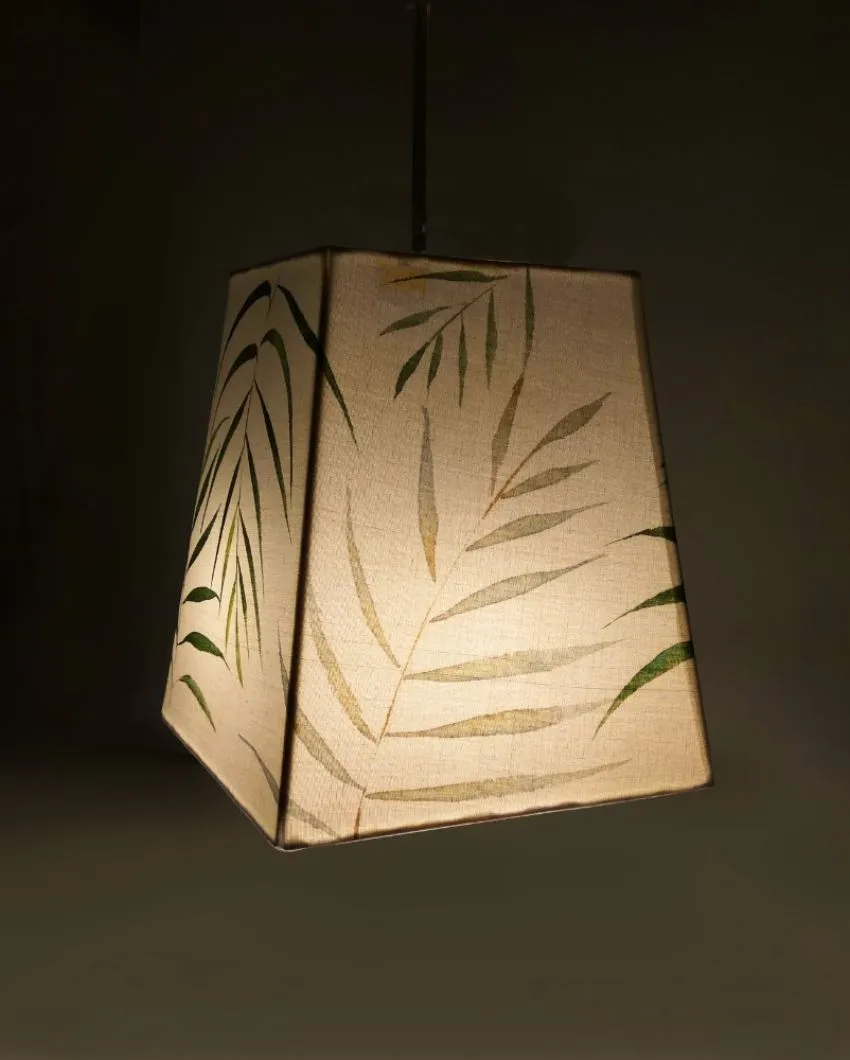 Palm Leaf Shaded Cotton Pendant Lamp
