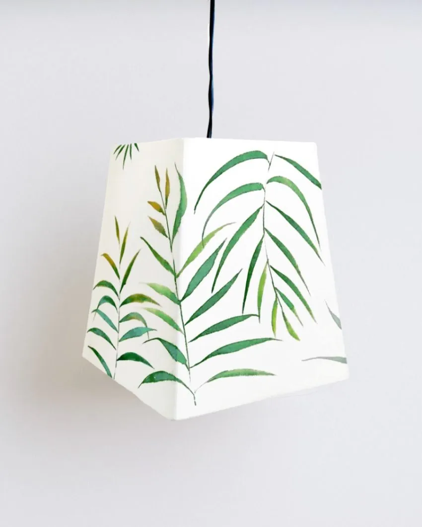 Palm Leaf Shaded Cotton Pendant Lamp