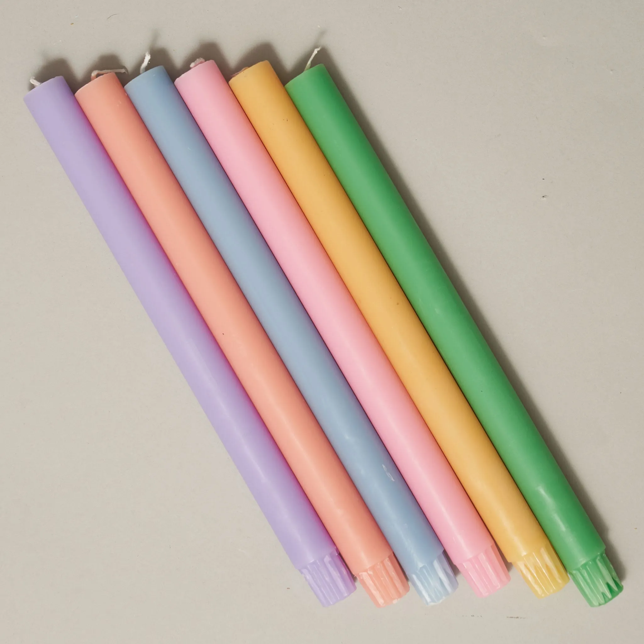 Pastel Box of 12 Dining Candles