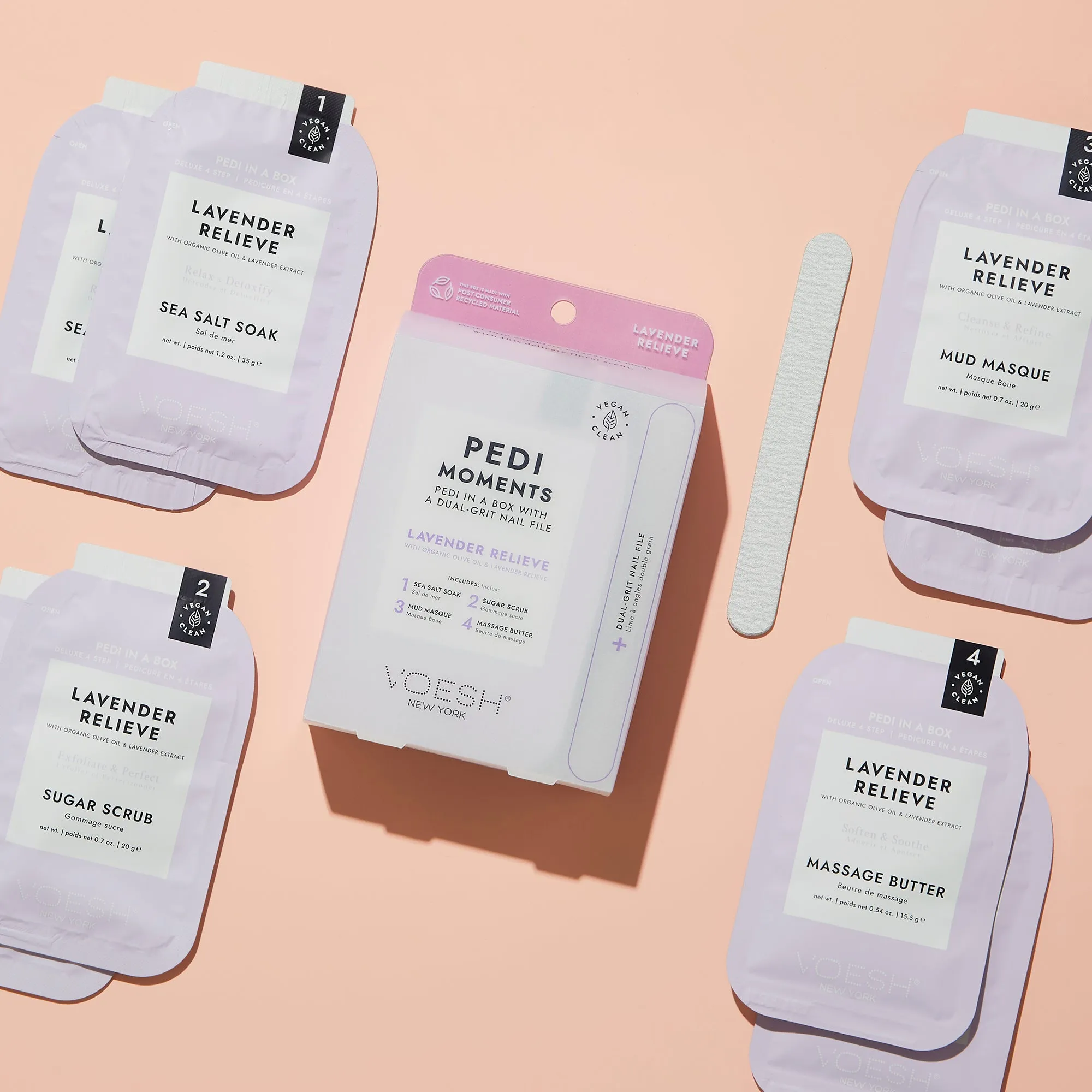 Pedi Moments Duo Lavender Relieve