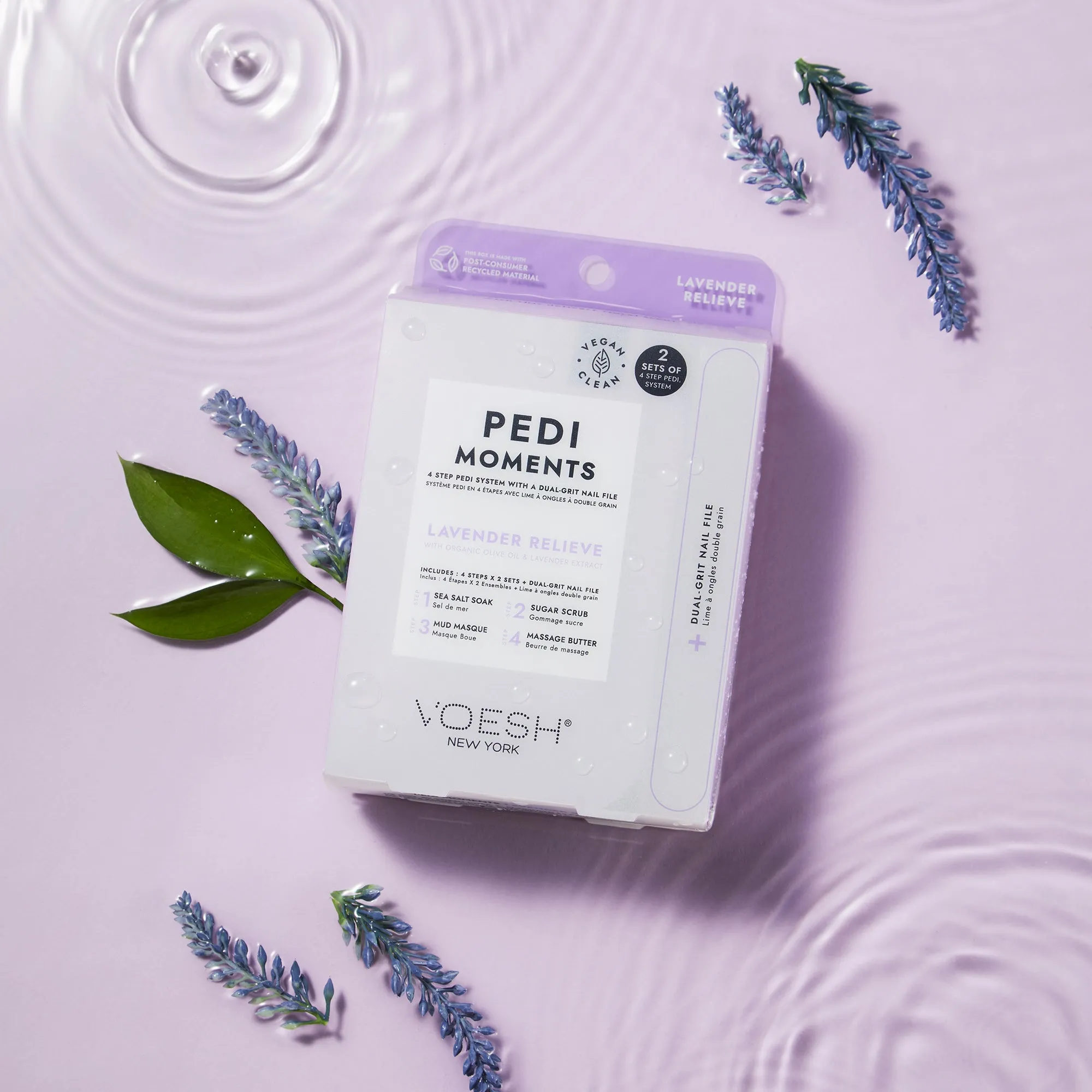 Pedi Moments Duo Lavender Relieve