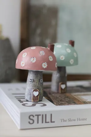 Pink Daisy Mushroom House