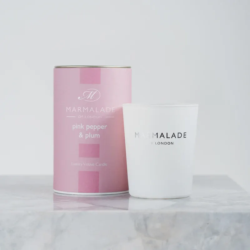 Pink Pepper & Plum Votive Candle
