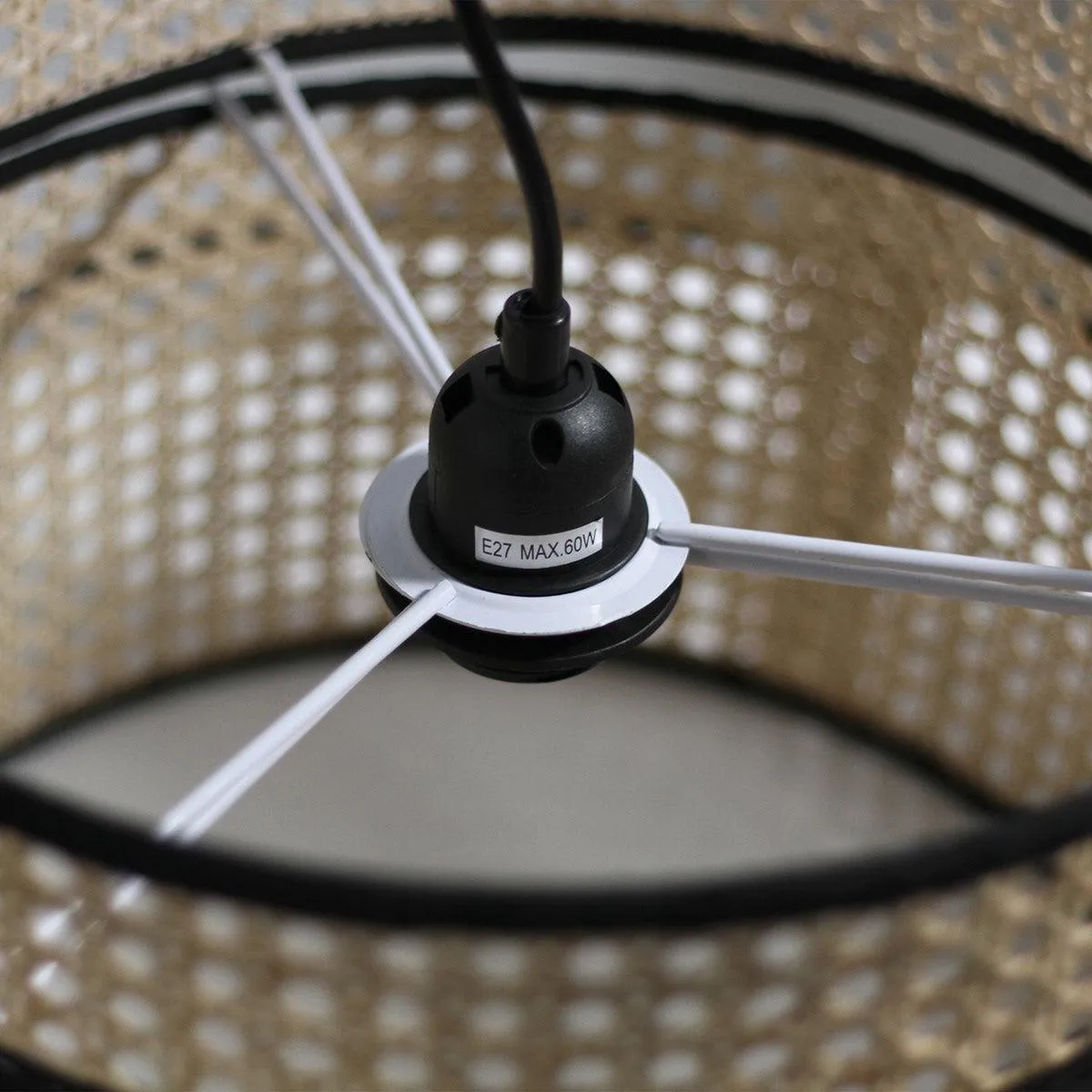 Piper Charming Fusion Rattan Pendant Light - Brown or Grey, PL0224