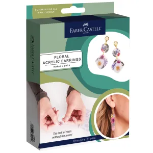 Pressed Floral Acrylic Earrings - #770432