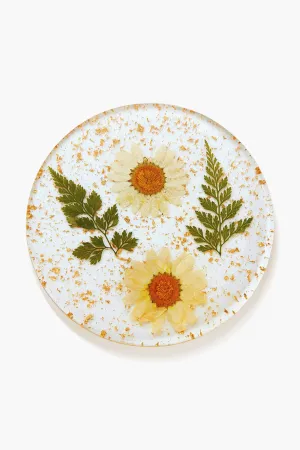 Pressed Flower Coasters Set of 4