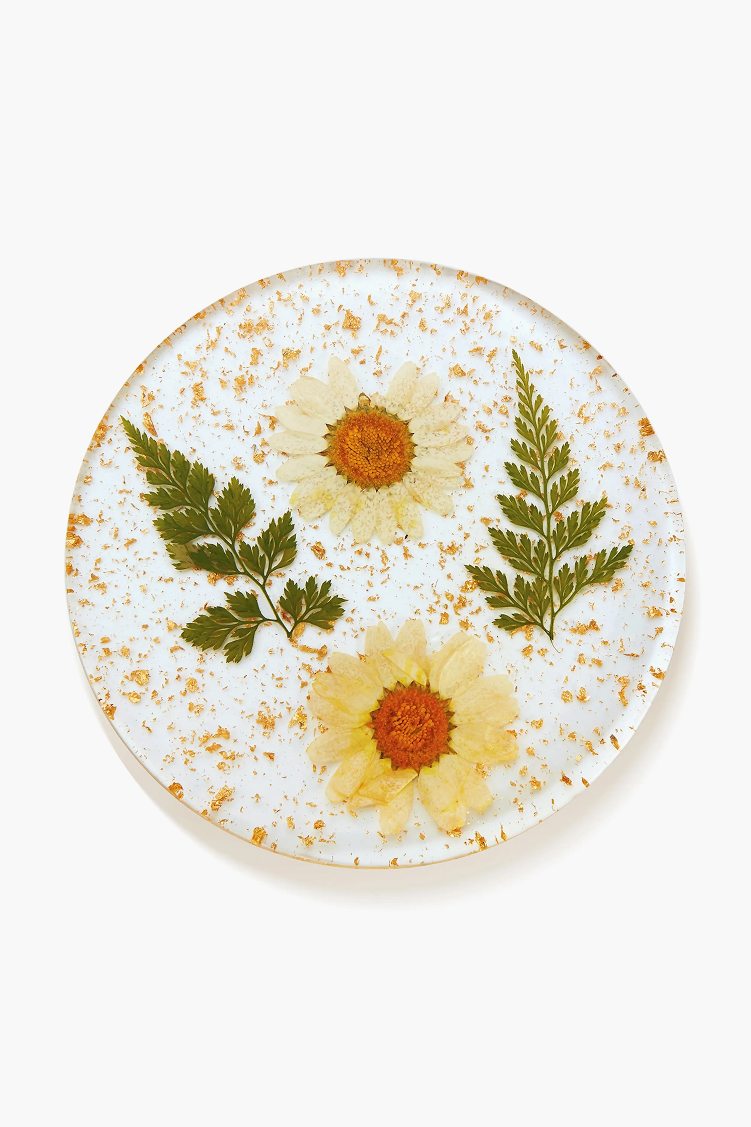 Pressed Flower Coasters Set of 4
