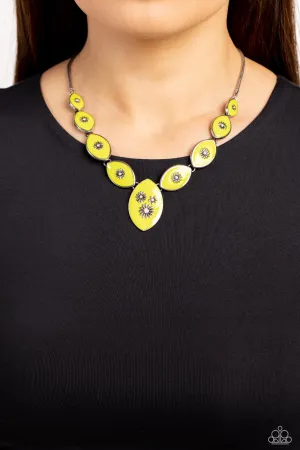 Pressed Flowers - Green Paparazzi Accessories