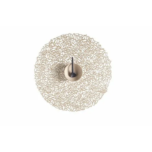 Pressed Petal Table Mat- Champagne