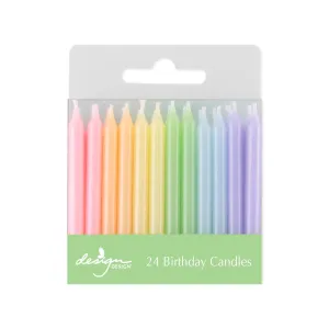 Rainbow Pearl Birthday Candles