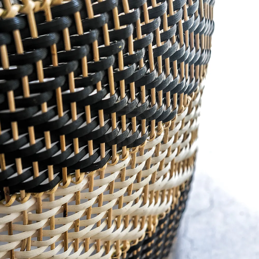 Rattan Pendant Lamp Shades "Mertasari Black"