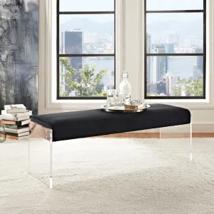 Roam Velvet Bench