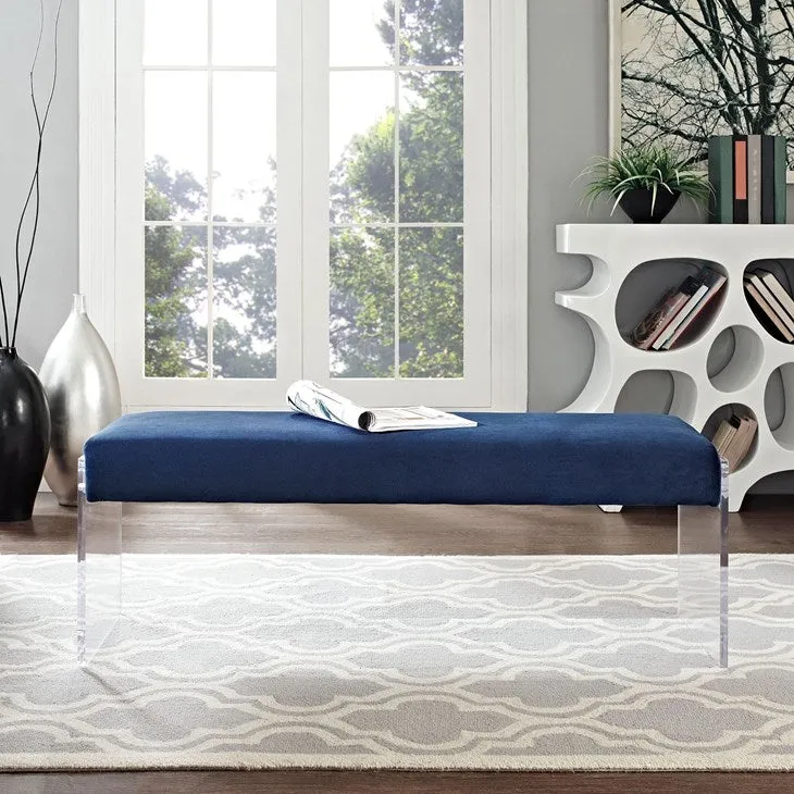 Roam Velvet Bench