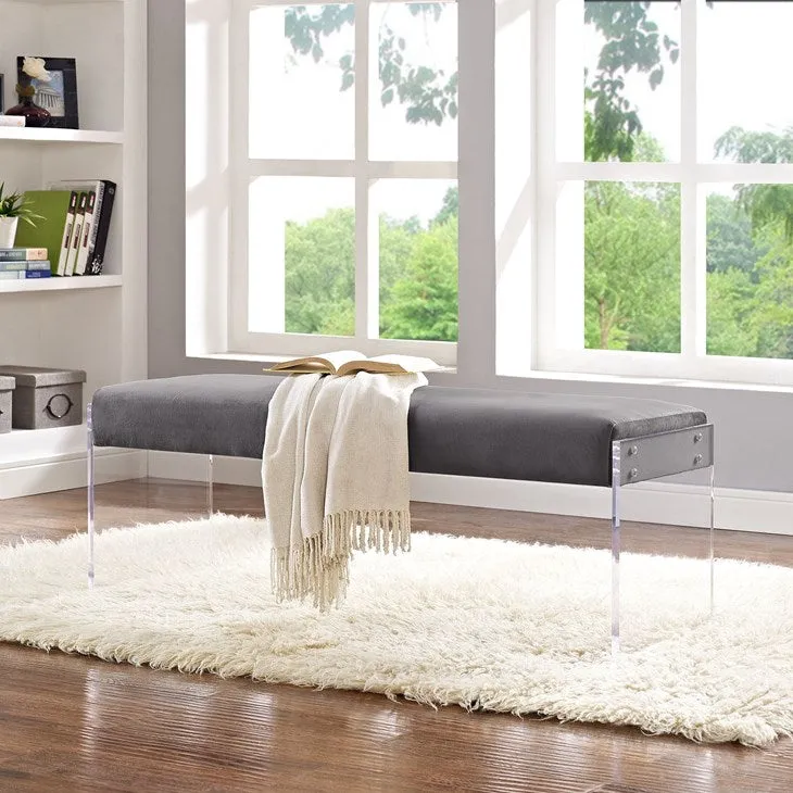 Roam Velvet Bench