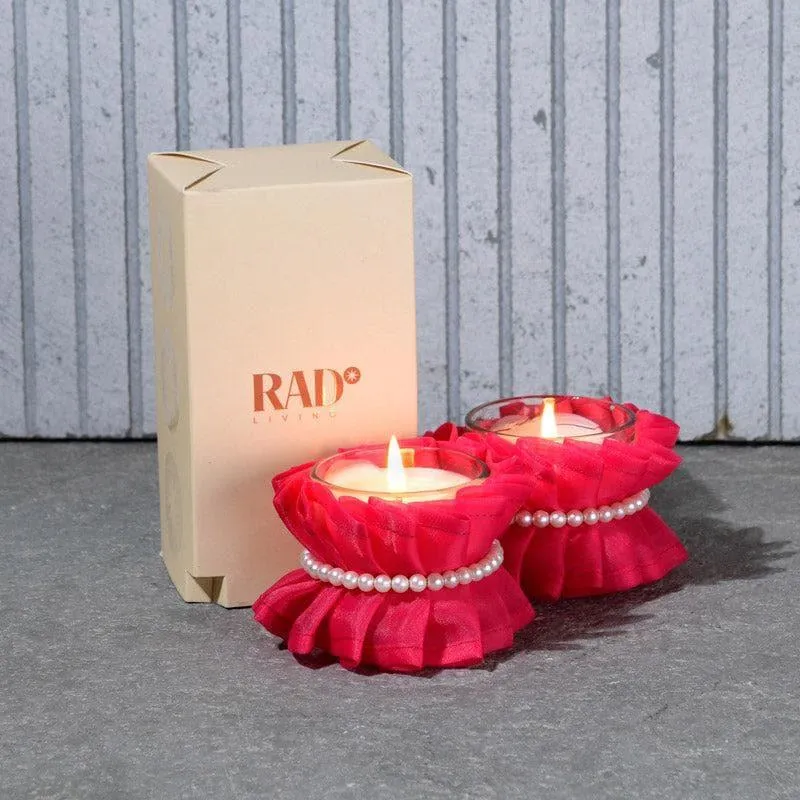 Rose Water - Set of 2 Scented Votive Candles