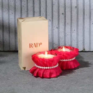 Rose Water - Set of 2 Scented Votive Candles