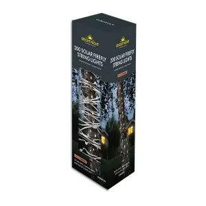 Rowan Bright Night 200 Bright White LED Solar Firefly String Lights