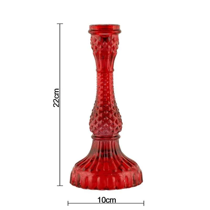 Roxxy Candle Stand (Red) - Set Of Two