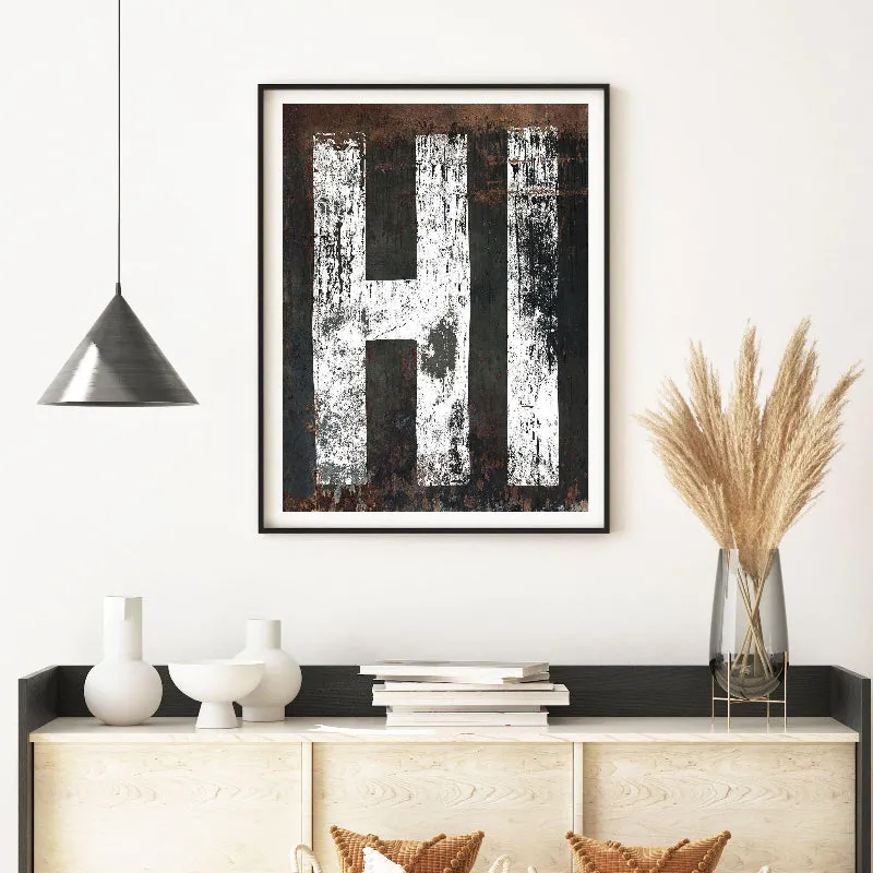 Rustic Western Hawaii Home State Poster Print - HI State Typography Wall Art Sign
