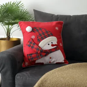 Silly Snowman Cushion Cover