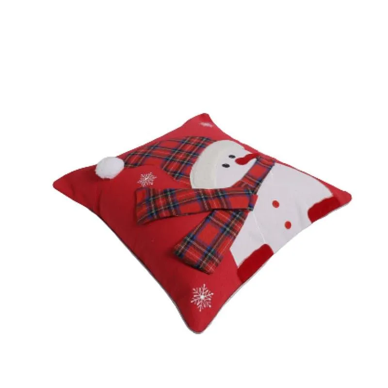 Silly Snowman Cushion Cover