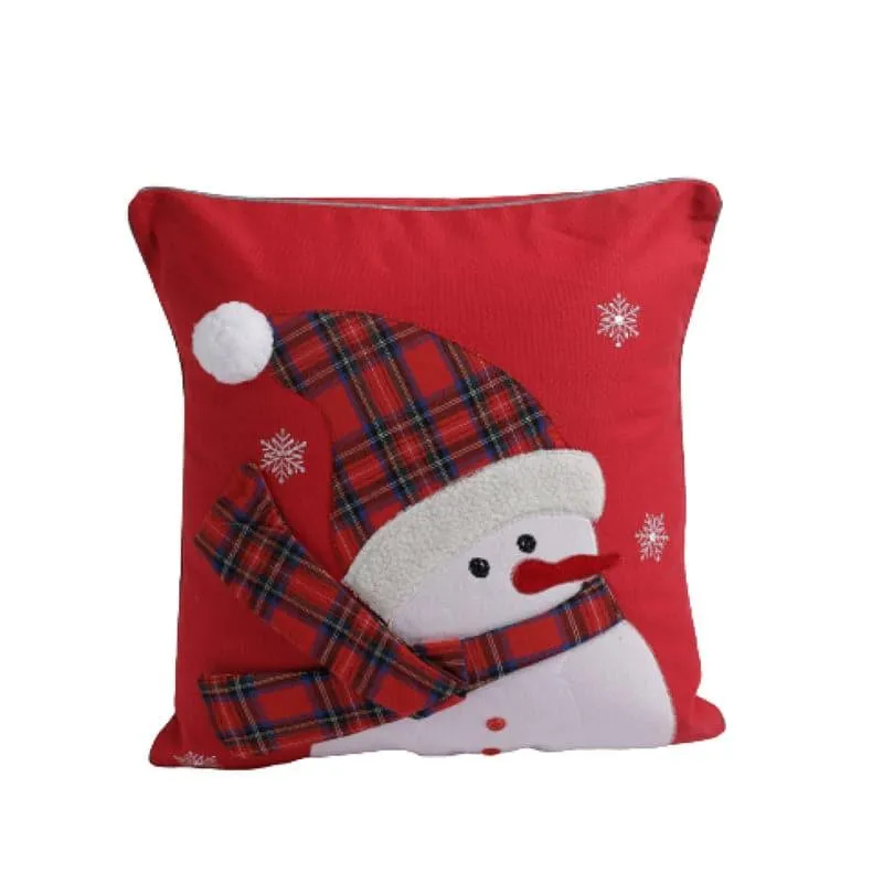 Silly Snowman Cushion Cover