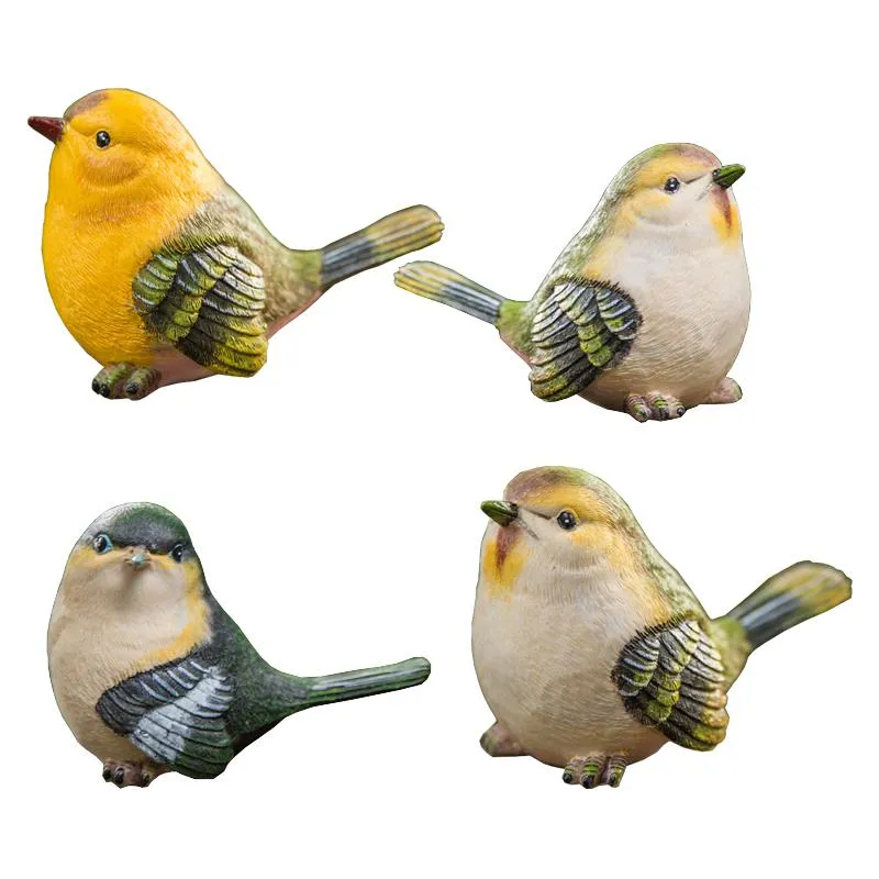 Singing Birds in the Garden, Animal Resin Statue for Garden Ornament, Lovely Birds Statues, Outdoor Decoration Ideas, Garden Ideas