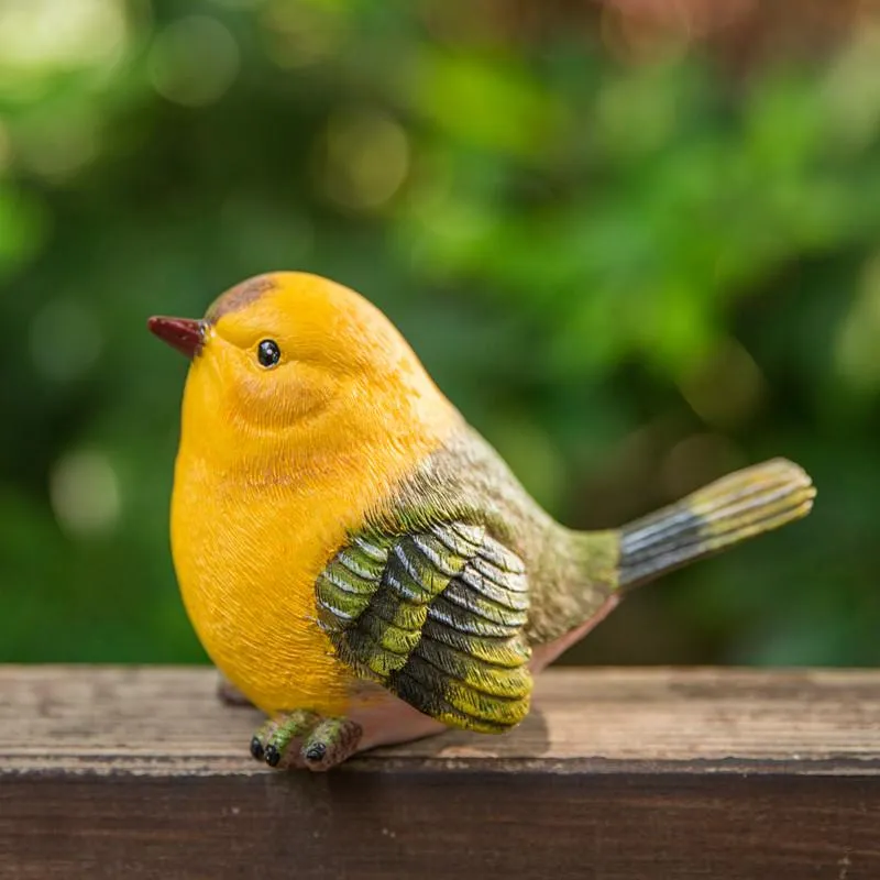 Singing Birds in the Garden, Animal Resin Statue for Garden Ornament, Lovely Birds Statues, Outdoor Decoration Ideas, Garden Ideas