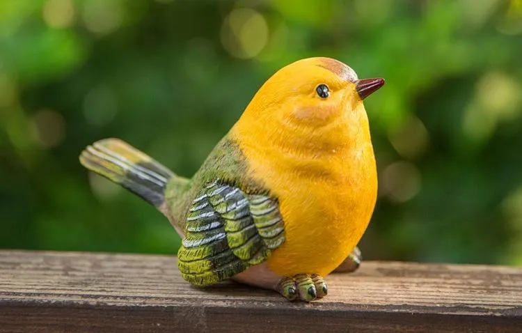 Singing Birds in the Garden, Animal Resin Statue for Garden Ornament, Lovely Birds Statues, Outdoor Decoration Ideas, Garden Ideas