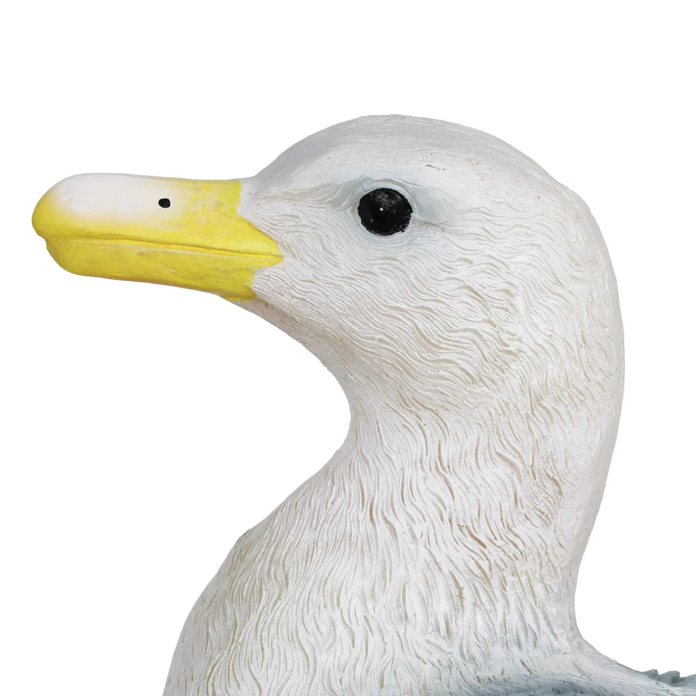 Solar Beach Seagull on a Pier Garden Statue, 15 by 16 Inches