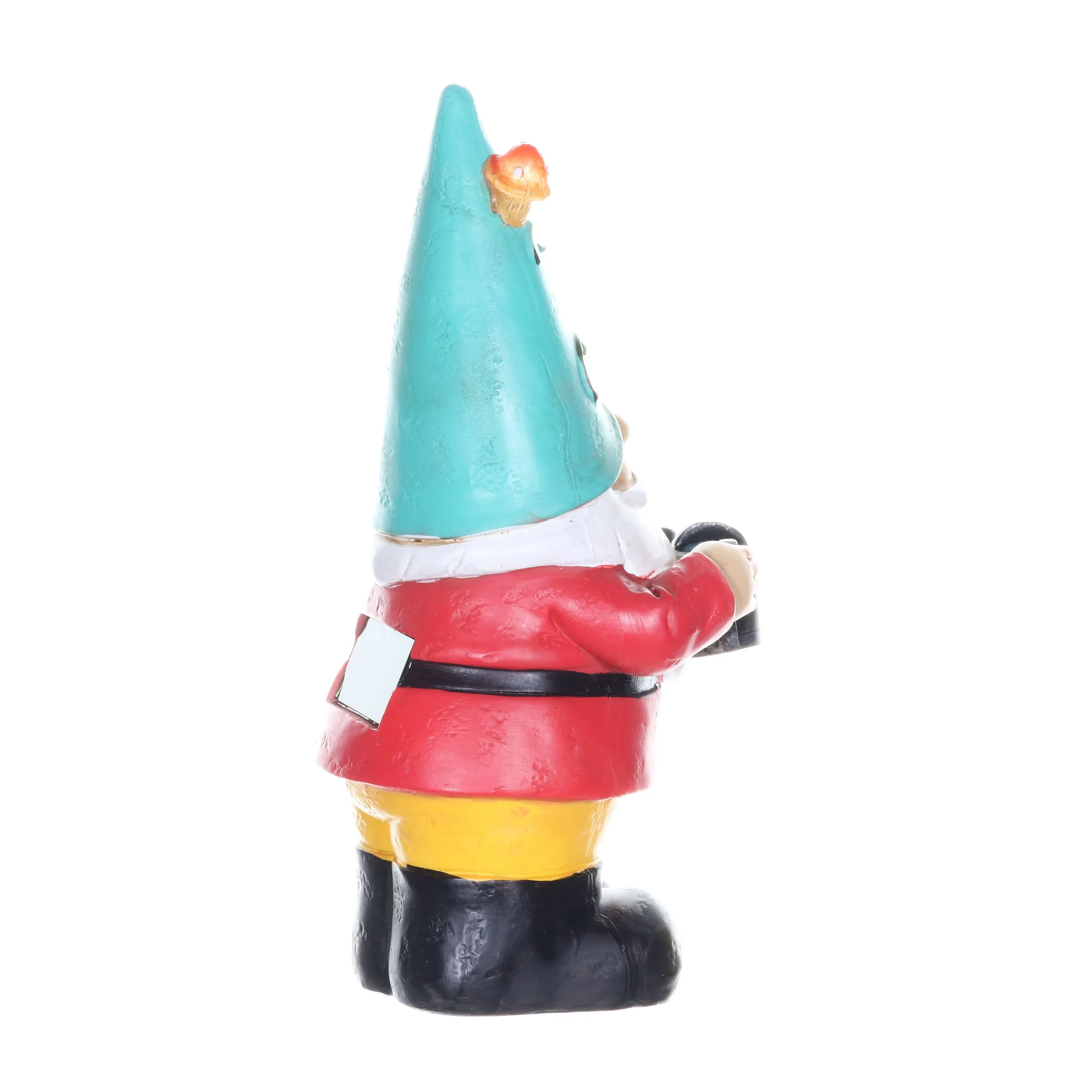 Solar Blue Hat Billy Garden Gnome Statue with Watering Can, 10 Inch
