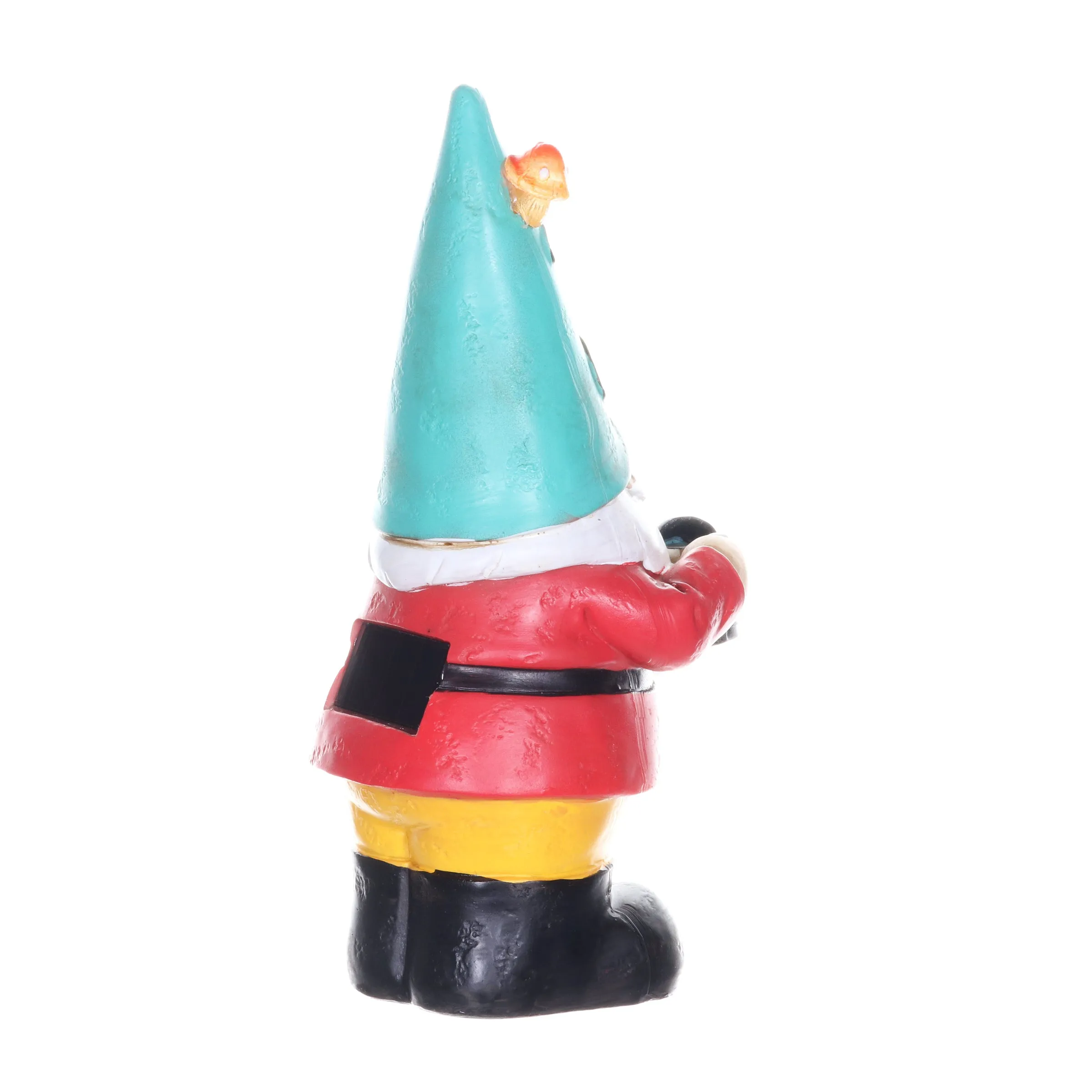 Solar Blue Hat Billy Garden Gnome Statue with Watering Can, 10 Inch