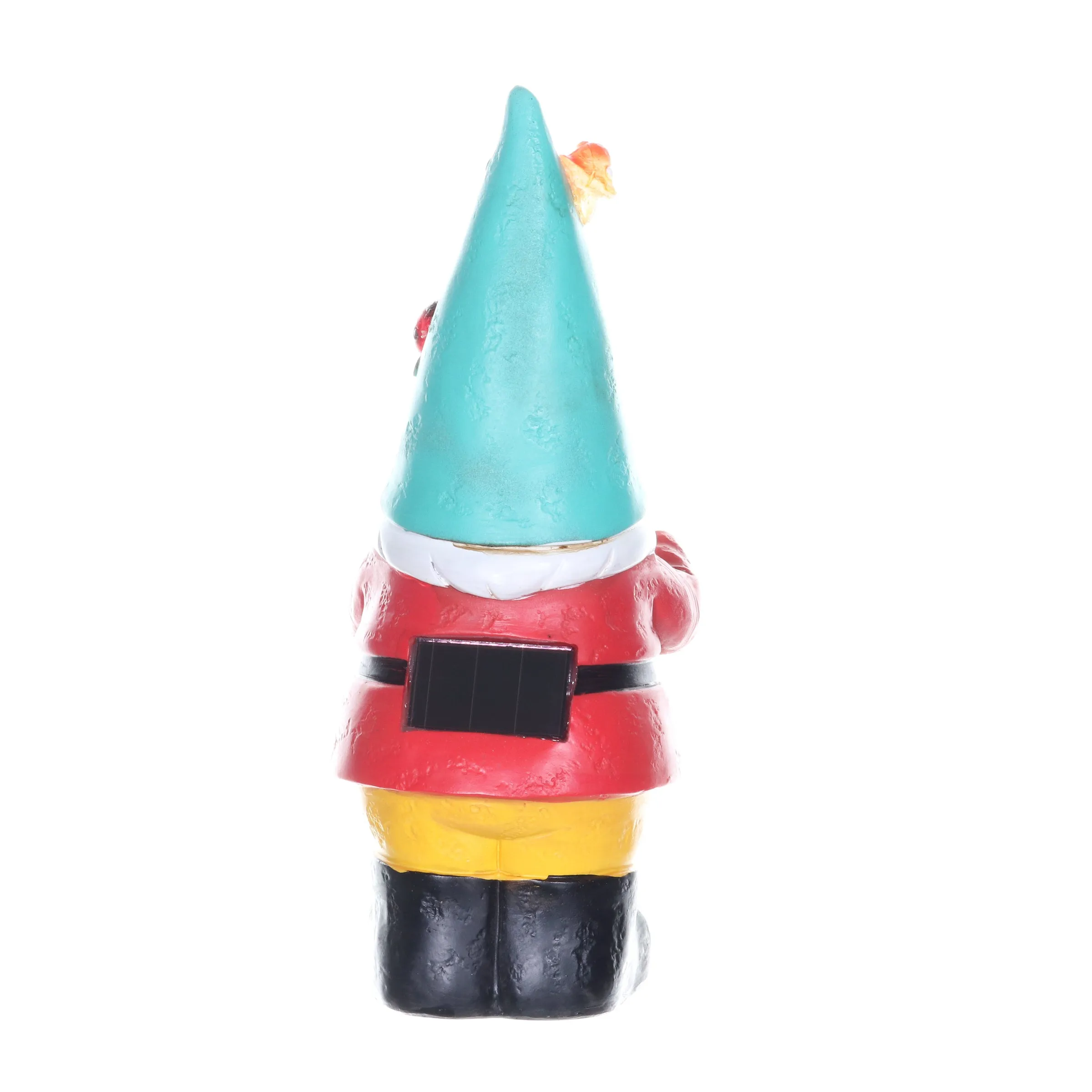 Solar Blue Hat Billy Garden Gnome Statue with Watering Can, 10 Inch