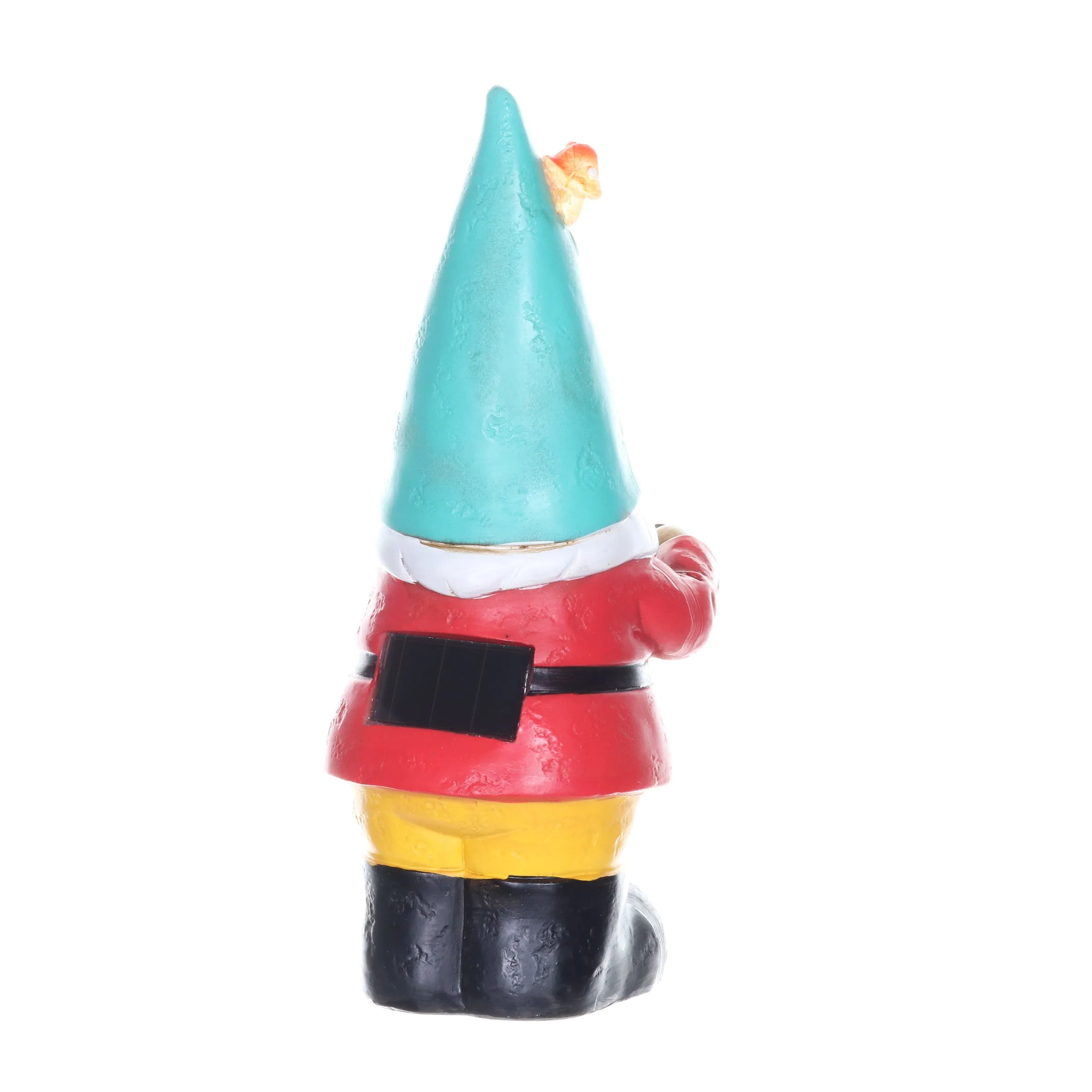 Solar Blue Hat Billy Garden Gnome Statue with Watering Can, 10 Inch