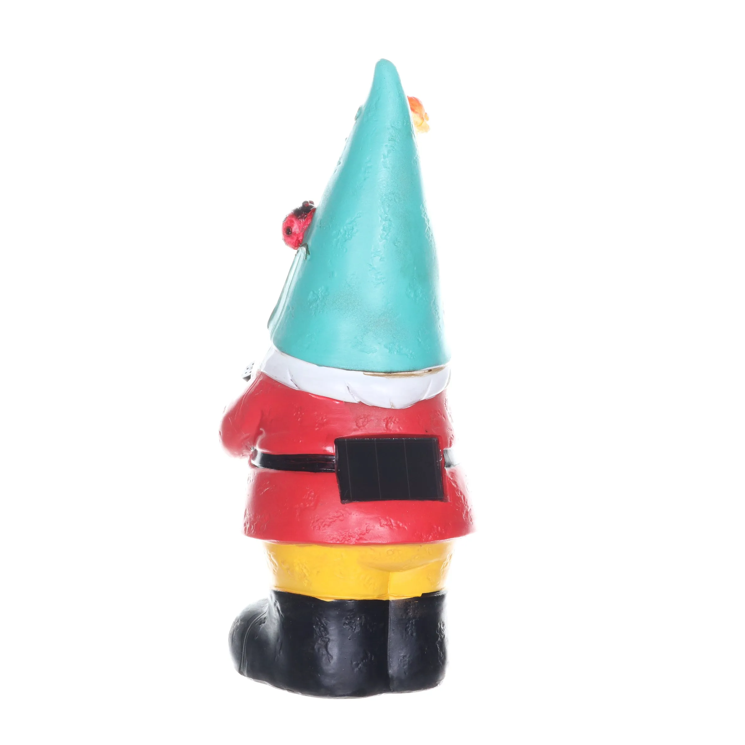 Solar Blue Hat Billy Garden Gnome Statue with Watering Can, 10 Inch