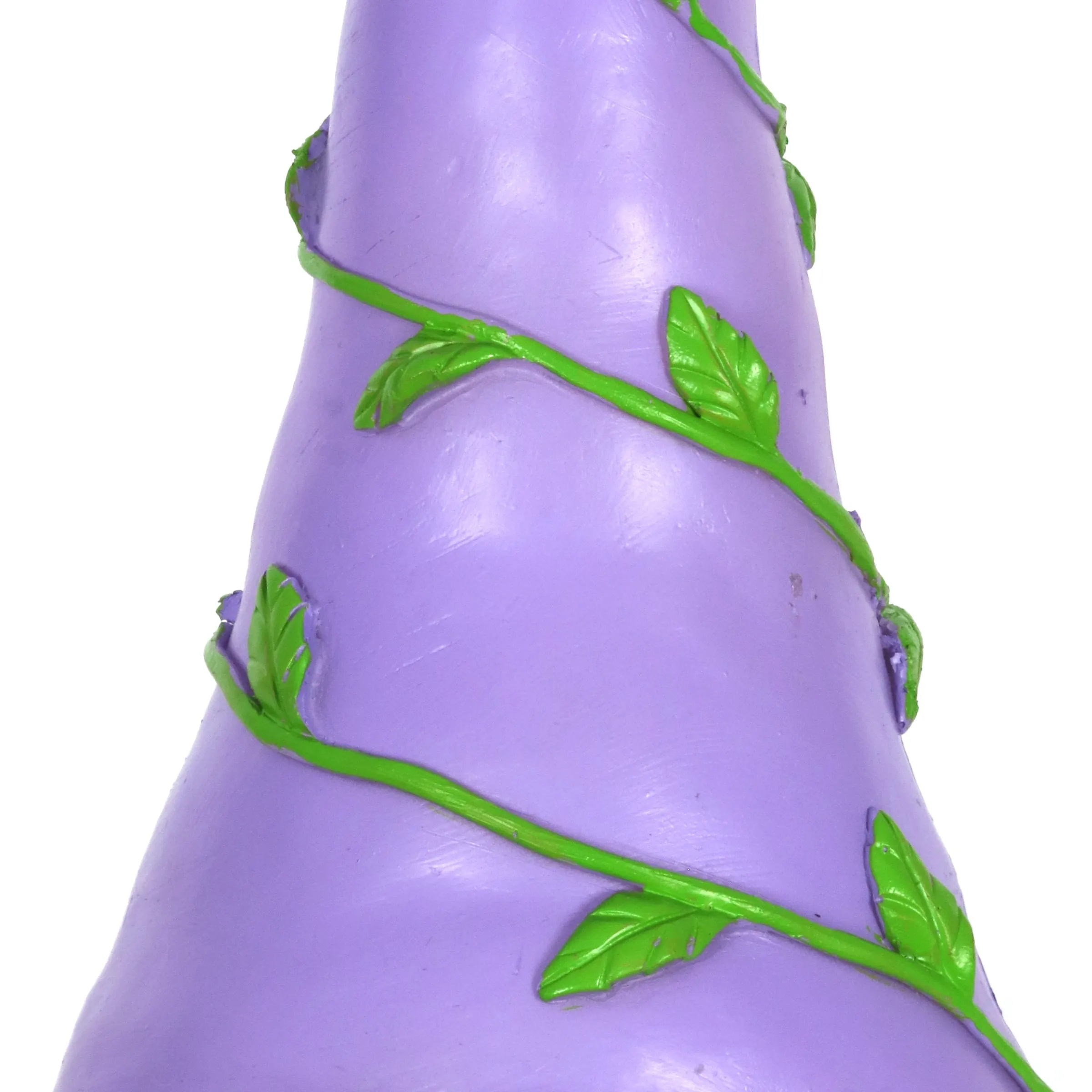 Solar Can't See Hat Gnome with Illuminating Purple Vine Gnome Hat, 13 Inch